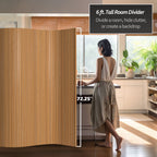 Paravent en bambou fait main de 6 pieds (Chine)