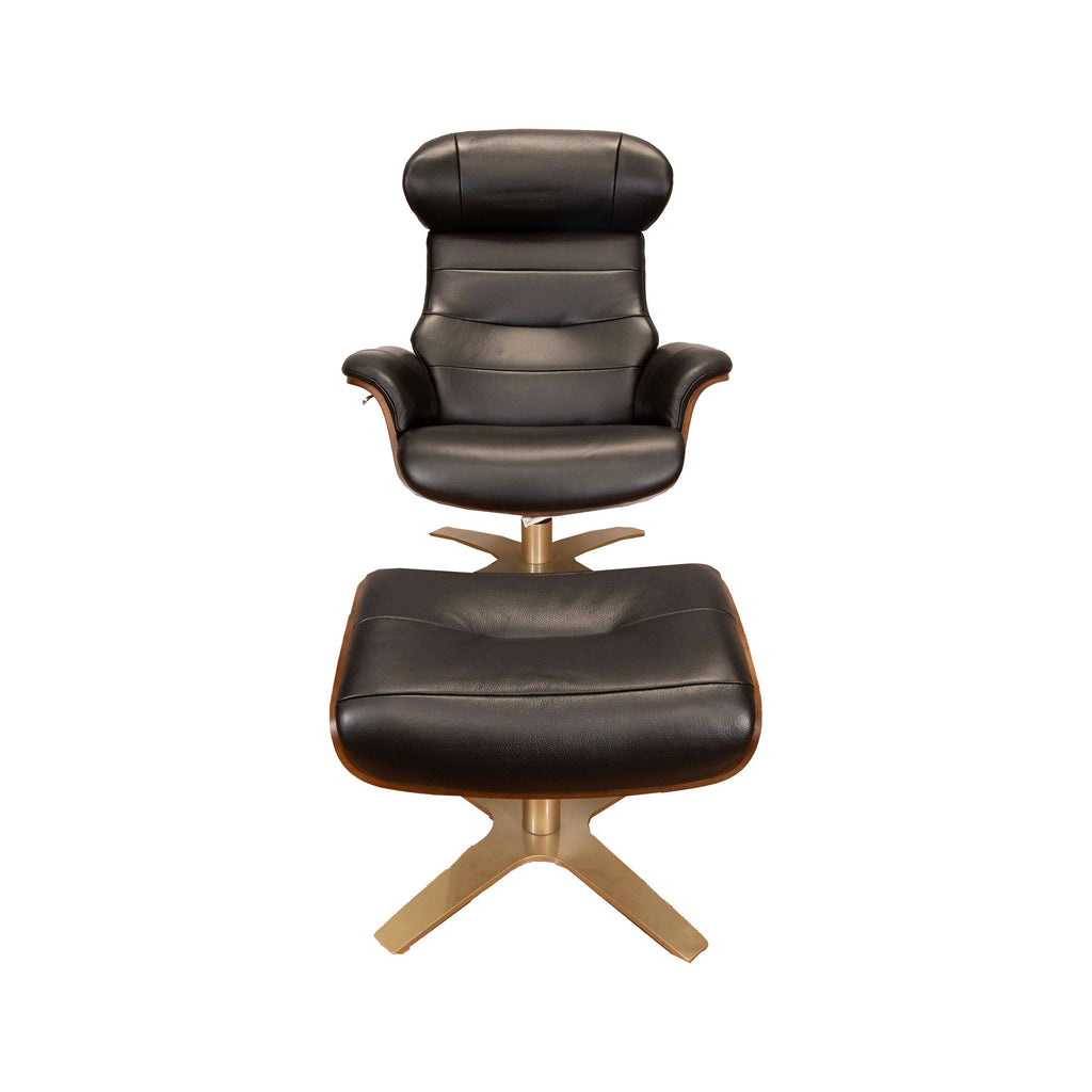 Fauteuil et repose-pieds Mercer