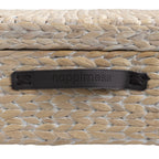 Happimess Bac de rangement sous le lit en jacinthe/bois avec roulettes et poignées