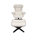 Fauteuil et repose-pieds Malik