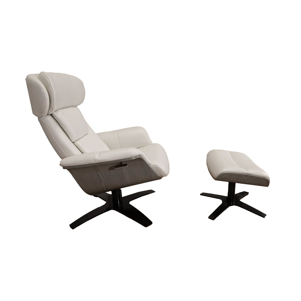 Fauteuil et repose-pieds Malik